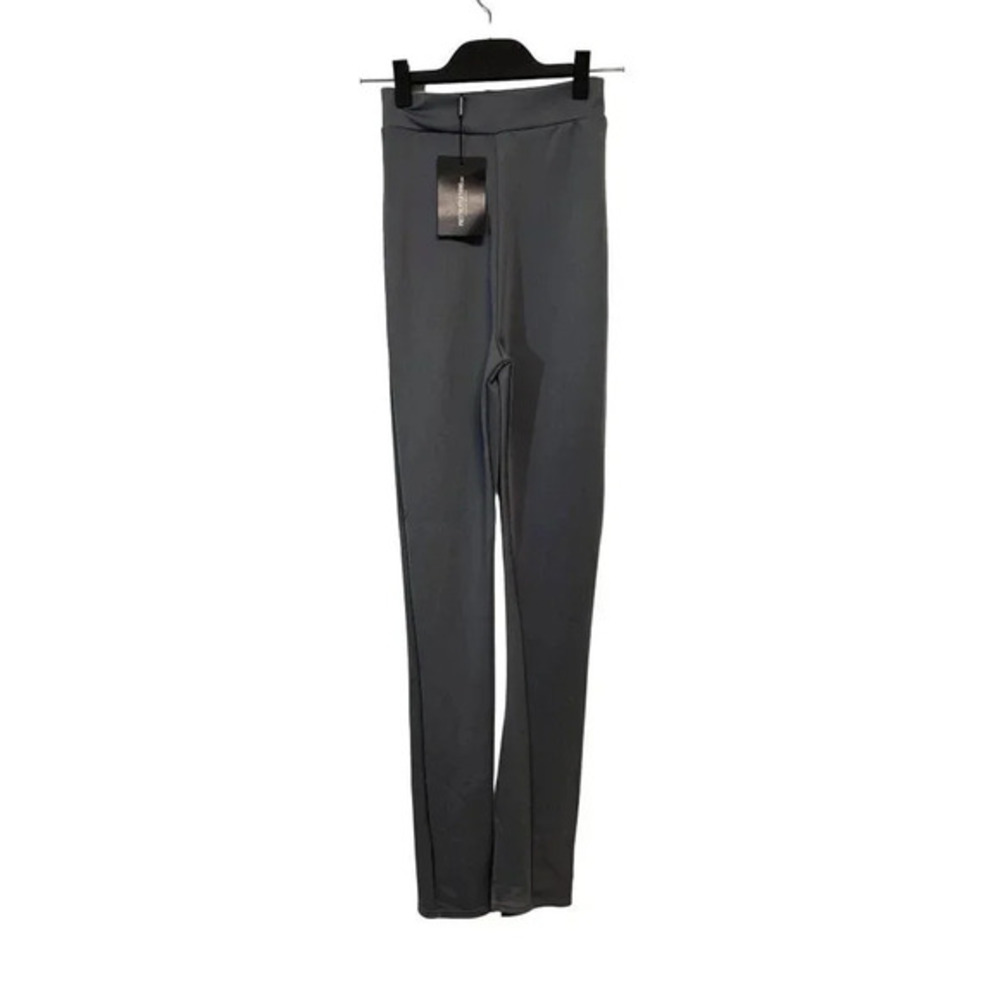 New Pretty Little Thing Womens Flare Leg Gray Trouser Size 6